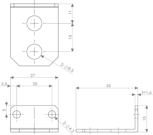 ARJ1 REGULATOR BRACKET