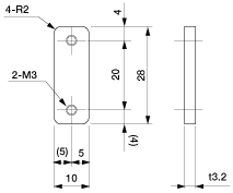 Nut Plate for Micro Mini Cylinder