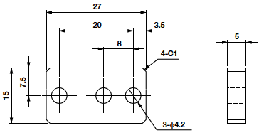 Chuck Spacer for Micro Mini Cylinder