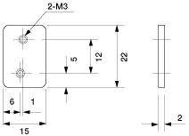 Nut Plate for Mini H-Cylinder