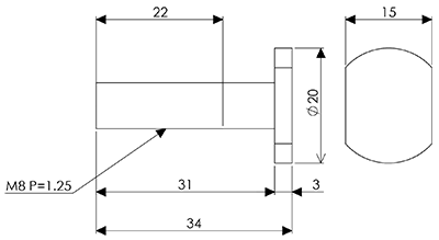 Clamping Bolt for Sliding Chuck