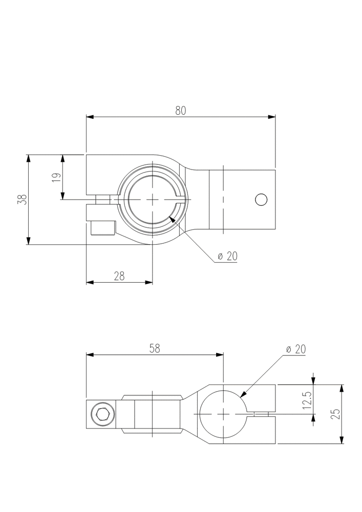 FLOATING CROSS CONNECTOR (PHI 20)