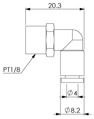 Fitting (Elbow Union)