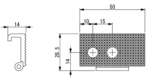 SPARE PAD (KNURLED STEEL)