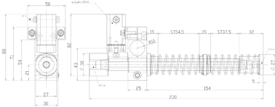 Suction Stem w/Locking Mechanism-100H