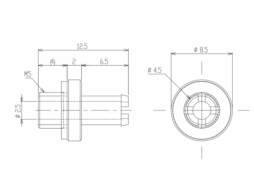 BARB FITTING FOR OX-WSBI