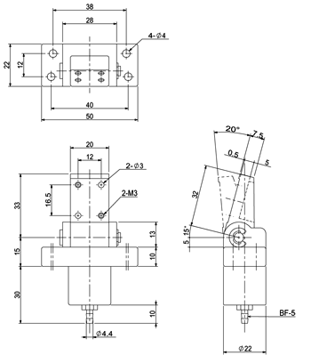 Mini Cylinder-H (with Rubber Pad)