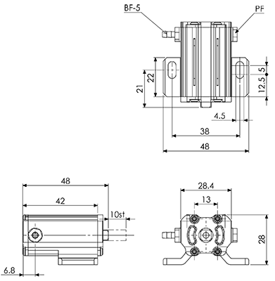 Mini Cylinder (MCE10ST/Push)