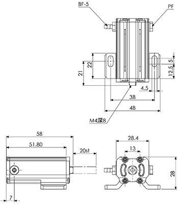 Mini Cylinder (MCE20ST/Push)