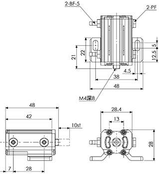 Mini Cylinder (MCE10ST/Double Action)