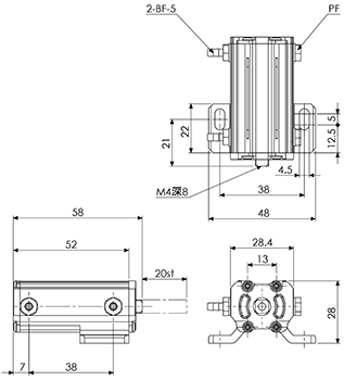 Mini Cylinder (MCE20ST/Double Action)