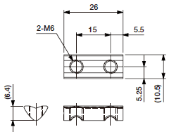 Nut M6-2P-15