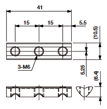 Nut M6-3P-15