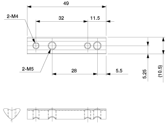 Nut M4-2P-32/M5-2P-28