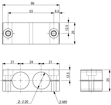 Parallel Connector Phi.20-20