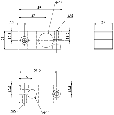 Cross Connector Phi.20-12