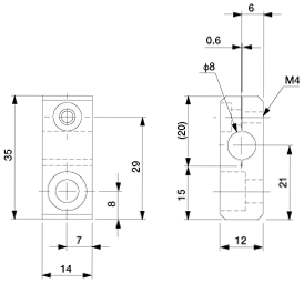 Attachment Bracket Phi.8-M6