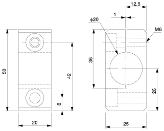 Attachment Bracket Phi.20-M6