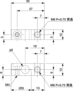 Suction Bracket Phi.8-M6