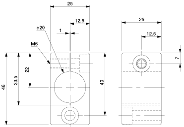 Access Bracket Phi.20-M6