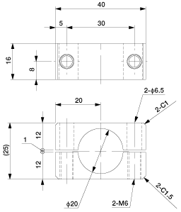 Slide Bracket W Phi.20