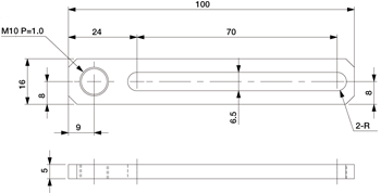 Slide Bracket 70 W-M10