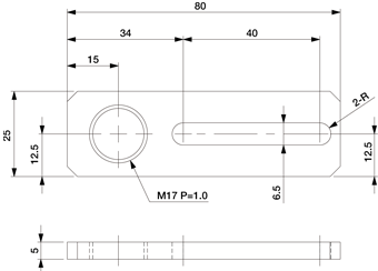 Slide Bracket 40 W-M17