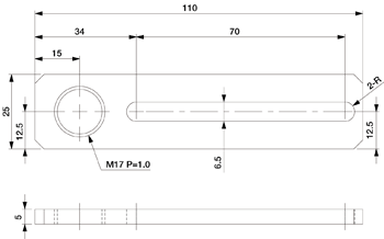 Slide Bracket 70 W-M17