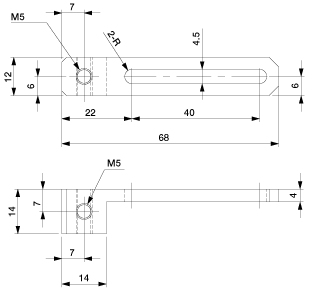 Slide Bracket 40 M5