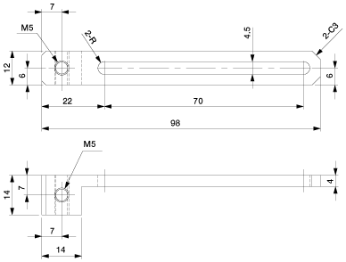 Slide Bracket 70 M5