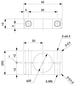 Slide Bracket Phi.20