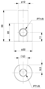 Rotation Bracket Phi.12-Pt1/8A