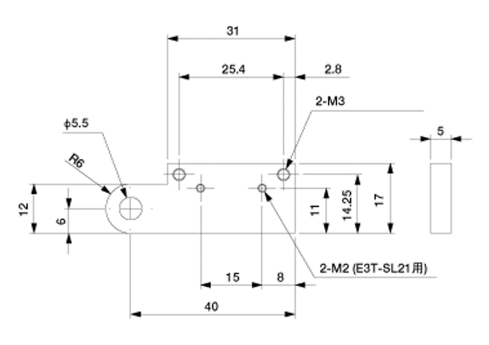 Sensor Bracket Phi.12