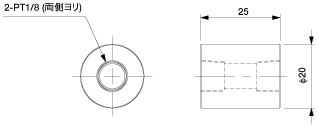 Bushing Nut Phi.20-Pt1/8