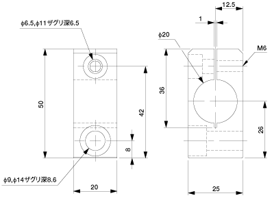 Attachment Bracket Phi.20-M8