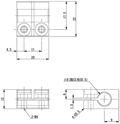 Straight Connector (Phi 8)