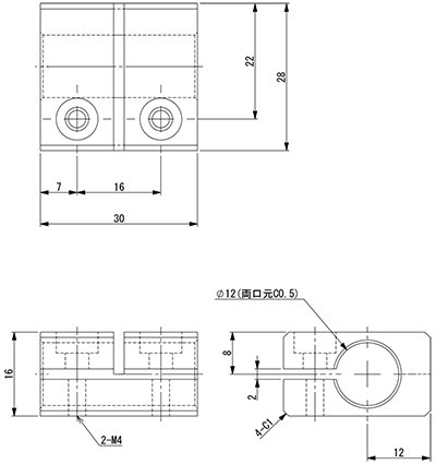 Straight Connector (Phi 12)