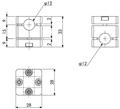 Cross Connector Phi.12-12