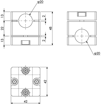 Cross Connector Phi.20-20