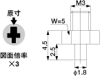 Flat Suction Cup (Silicon/Cloudy Transp) 1.8mm