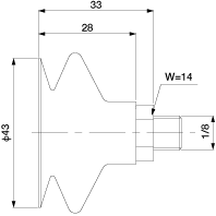 Bellows Cup 1.5-Stage (Silicon/Cloud TR) 43mm