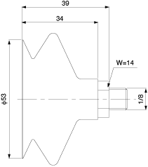 Bellows Cup 1.5-Stage (Silicon/Cloud TR) 53mm