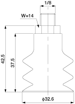 Bellows Cup 2.5-Stage (Silicon/Cloud TR) 32.6mm