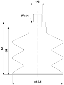 Bellows Cup 2.5-Stage (Silicon/Cloud TR) 52.5mm