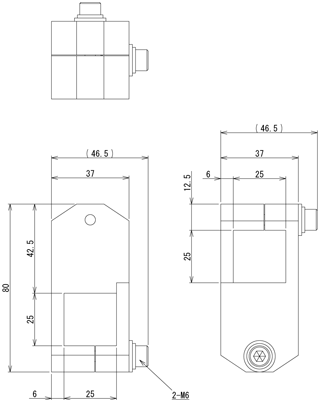 Square Cross Connector (25-25)