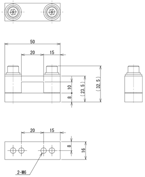 Square Slide Bracket (10-20)