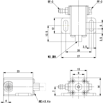 Micro Mini Cylinder 5mm