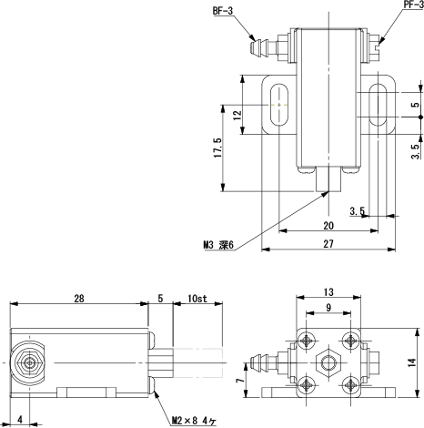 Micro Mini Cylinder 10mm