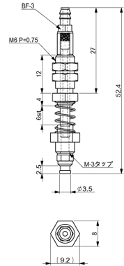 Suction Stem/Micro M6x07.5