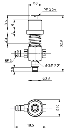 Suction Stem Non-Rotate/Micro Phi.8